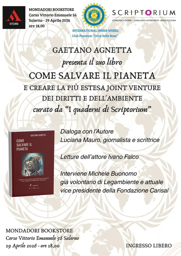 Gaetano Agnetta presenta il suo libro a Salerno