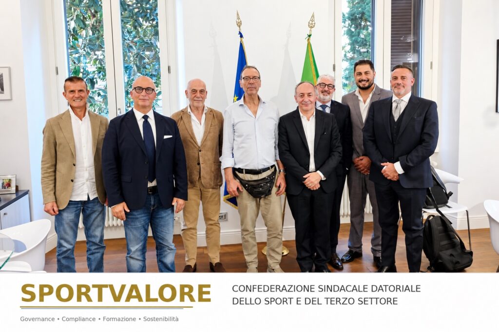 Nasce SPORTVALORE, la confederazione datoriale dello sport e del terzo settore.