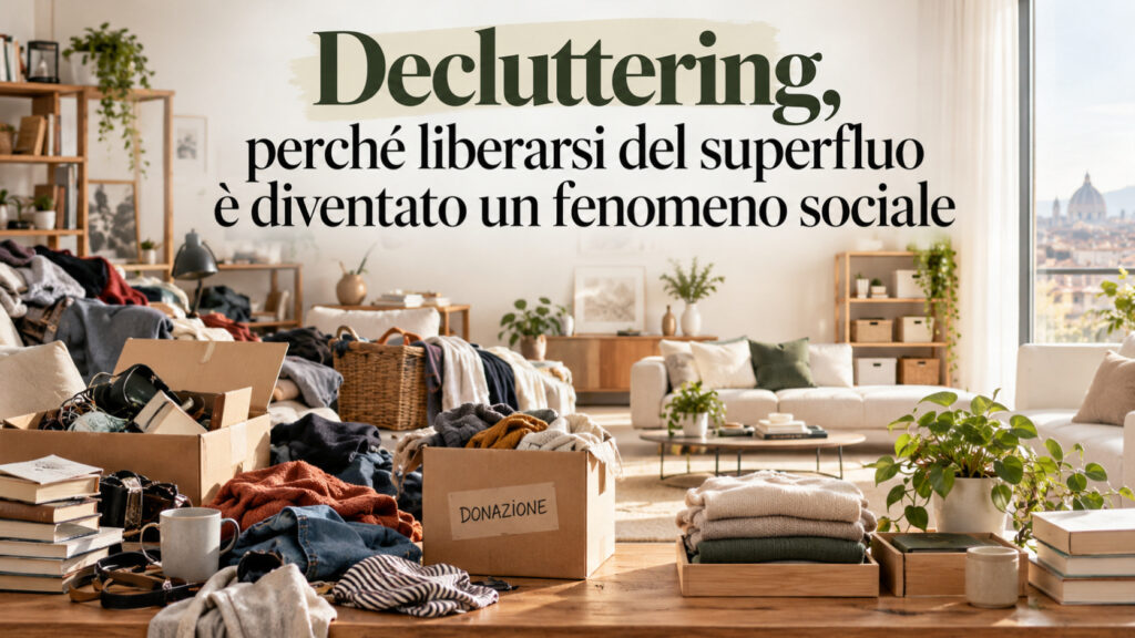 Decluttering, perché liberarsi del superfluo è diventato un fenomeno sociale